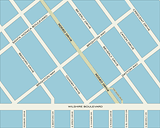 Robertson Boulevard Map